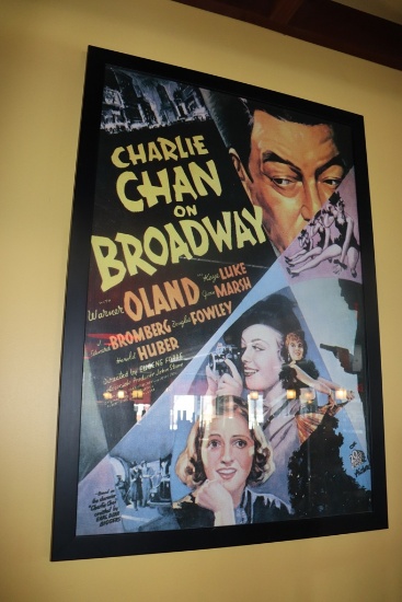 Charlie Chan on Broadway movie poster - framed wall print - 29" x 41"