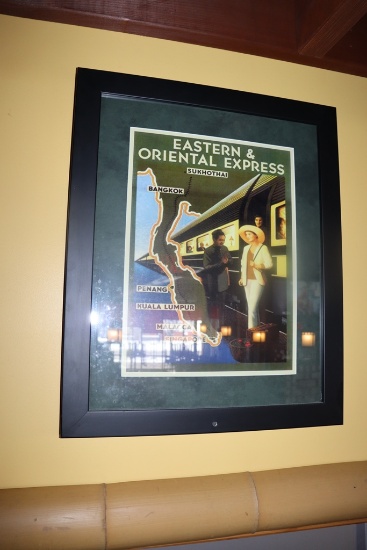 Eastern & Oriental Express - Sukhothai - framed wall print - 19" x 23"