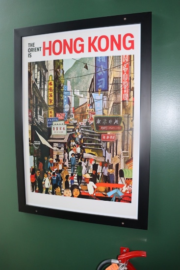 The Orient is Hong Kong - framed wall print - 24" x 34"