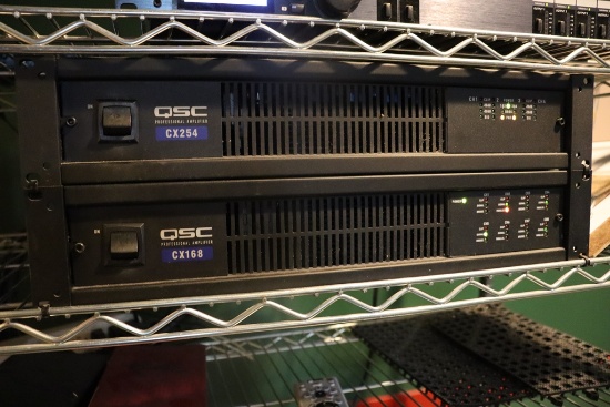 Times 2 - QSC power amps - CX254 and CX168