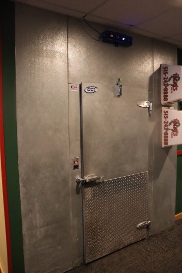 CCI 8' x 198" x 122" tall aluminum and foam walk in cooler - no floor - wit