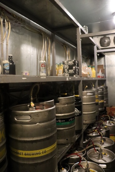 All to go - metal keg dunnage located in walk in freezer - will need disass