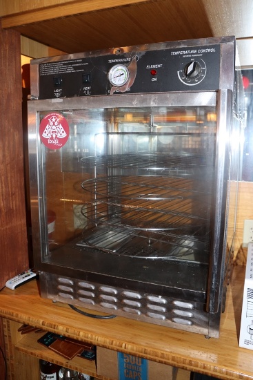 Counter top 22" x 22" heated pizza display cabinet