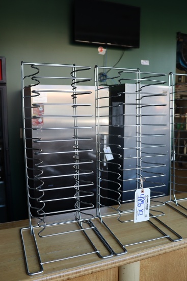 Times 2 - counter top wire vertical or horizonal pizza racks