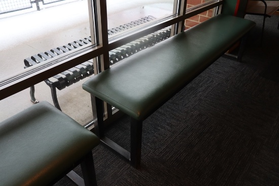 Times 2 - 84" long and 96" long padded entrance benches