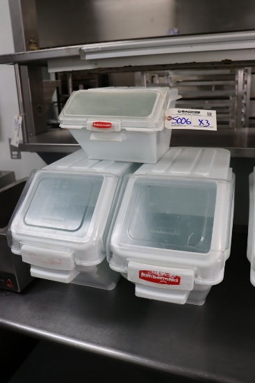 Times 3 - Rubbermaid ingredient bins with lids