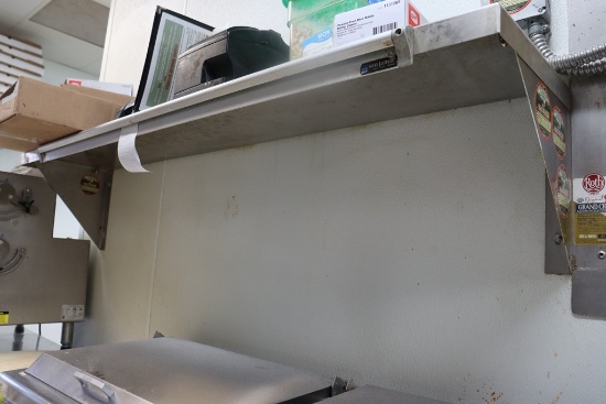 12" x 60" stainless wall mount shelf