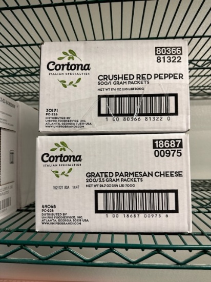 Times 2 - Boxes of crushed red pepper & cheese