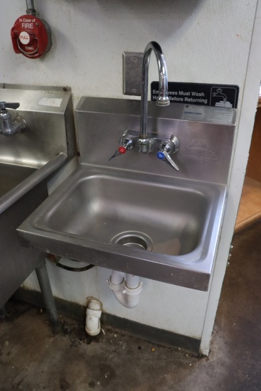 Advance 17" stainless wall mount hand sink