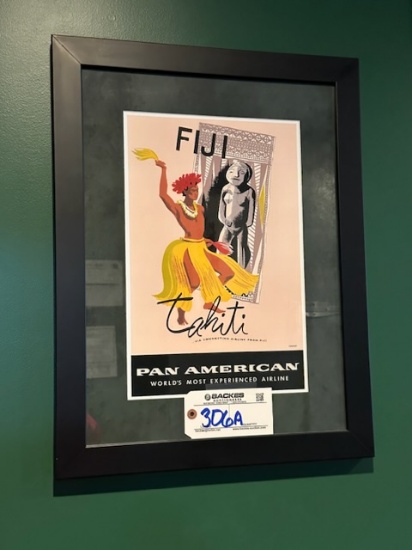 19" x 23" Fiji Tahiti Pan American Print