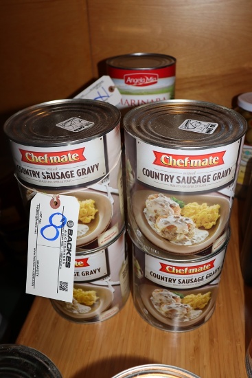 Times 4 - cans of Chef Mate Country Sausage Gravy