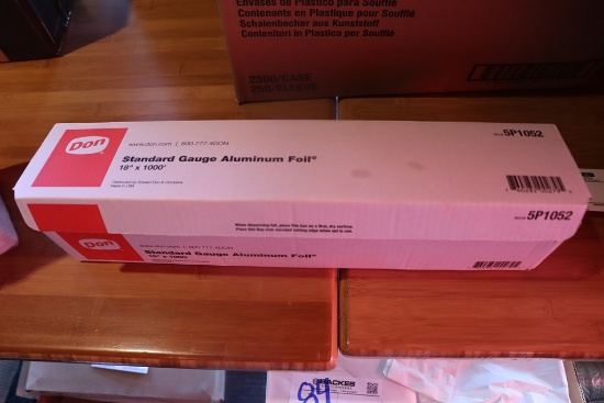 Don 18" aluminum foil roil - 3/4 full