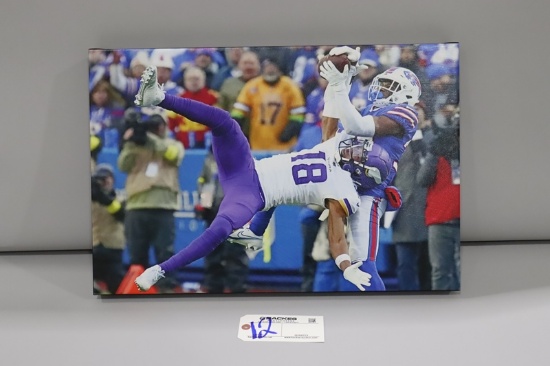 Justin Jefferson Minnesota Vikings 16x24 canvas. Epic catch
