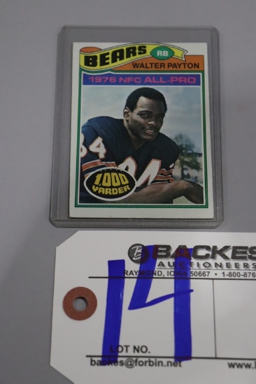 Walter Payton 1977 Topps #360 Chicago Bears 2nd year card