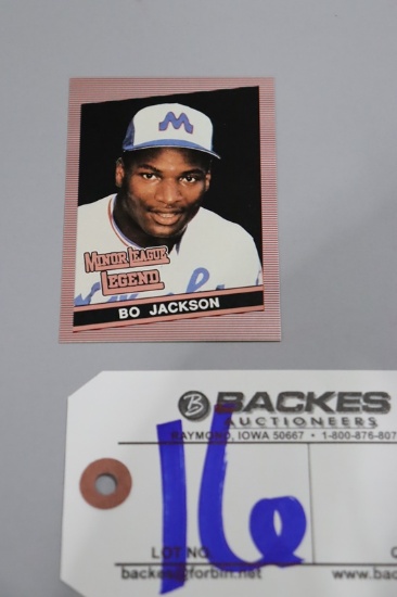 Bo Jackson Memphis Chicks Minor League Legend Card
