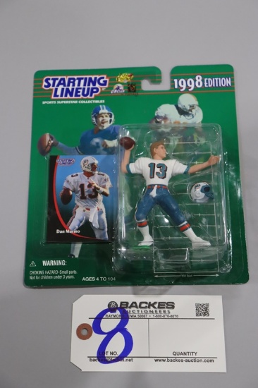 Dan Marino 1998 Starting Lineup Miami Dolphins.  Figure and sports card new