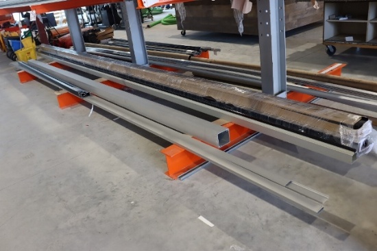 Bottom Row on cantilever rack - Manko Aluminum extruded door & window frame