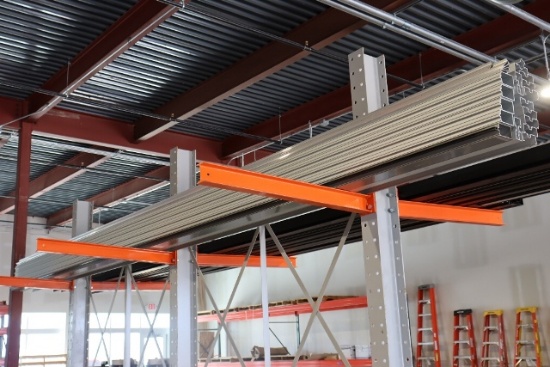 Top Row on cantilever rack - Manko Aluminum extruded door & window frames u