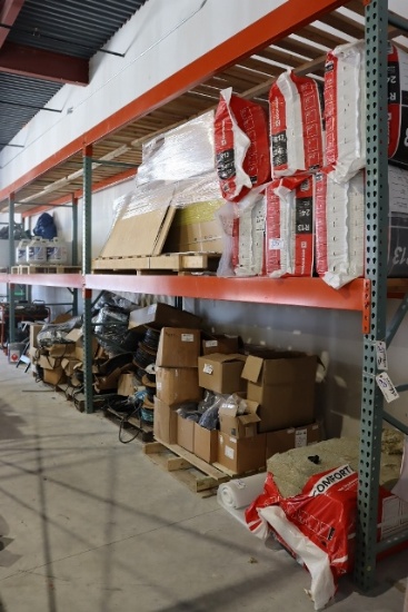 Times 3 Sections - 4' x 12' x 10' tall pallet wall shelving