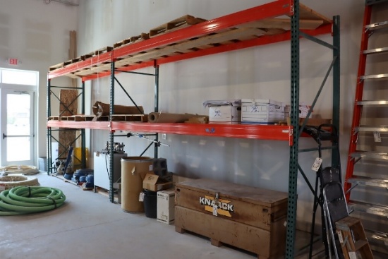 Times 4 Sections - 4' x 12' x 10' tall pallet wall shelving