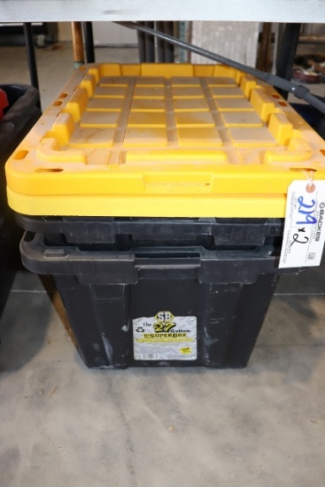 Times 2 - 27 Gallon storage totes