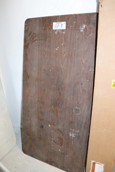 5' Wood banquet table