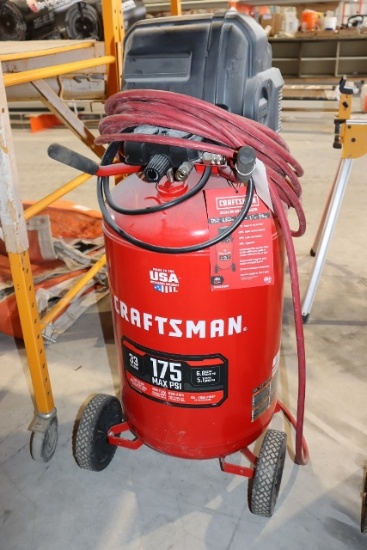 Craftsman 33 gallon 175 psi vertical air compressor - 115 volt