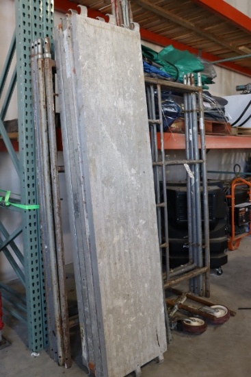 Times 2 - 60" Wide x 72" tall sections of scaffolding with adjustable caste