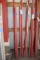 All to go - 4 assorted length aluminum poles for concrete finishing tools