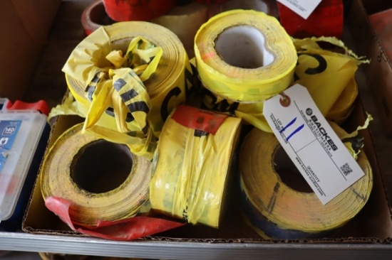 Box flat to go - Yellow caution tape