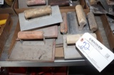 Box flat to go - Assorted concrete finishing hand tools - Edgers, corner ma
