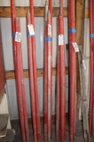 All to go - 4 assorted length aluminum poles for concrete finishing tools