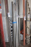 All to go - 14 assorted aluminum poles for concrete finishing tools
