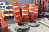 Times 11 - Round safety road cones with weights