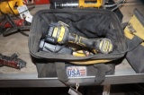 DeWalt 20 volt screw gun with 2 batteries, charger, & carrying bag