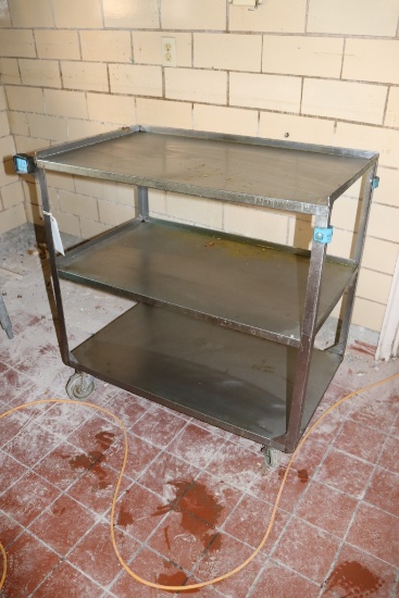 Lakeside 21" x 35" stainless bus cart