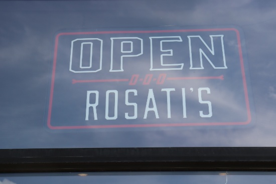 18" x 30" Rosati's Open sign