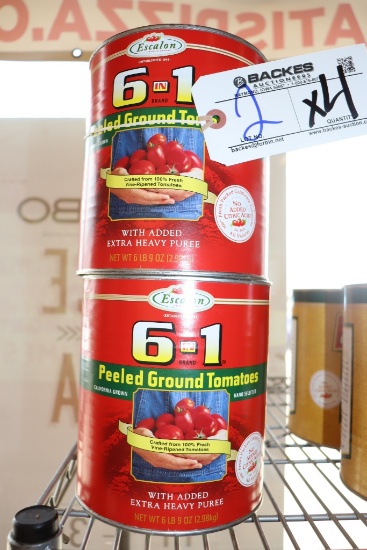 Times 4 - Escalon 6 lb. 9 oz. pealed tomatoes