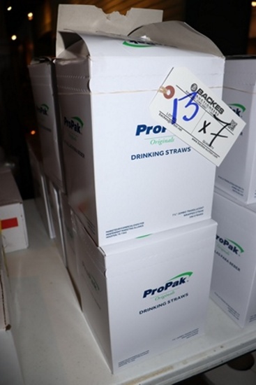 Times 7 - Boxes of ProPak drinking straws