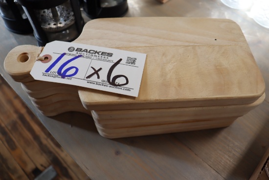 Times 6 - Wood 5.5" x 9" cutting boards