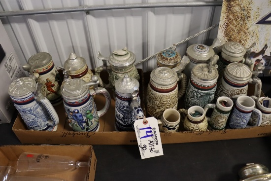 All to go - 17 beer steins - most are Avon