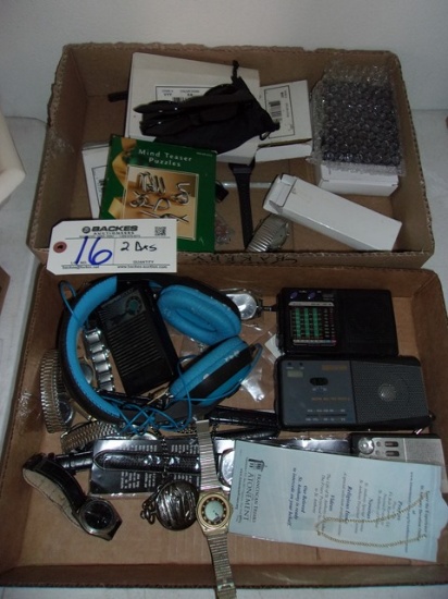 All to go - radios, watches and novelties   2 boxes