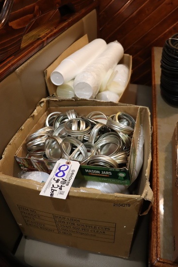 All to go - Mason Jar lids & styro cups