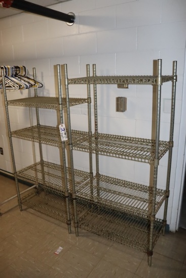 Times 2 - 18" x 30" gold coated wire racks