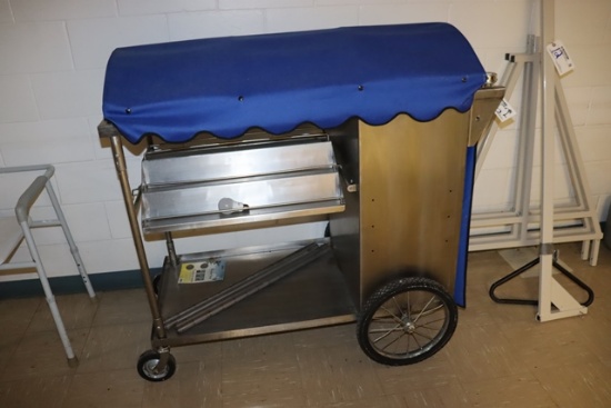 52" portable stainless food vendor cart - very nice