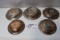 Set of 5 - Copper plates - 7