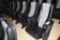 Times 7 - Dolphin grey & black vinyl lean back cinema chairs - buyer to ins