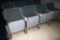 All to go - 56 grey tweed cinema chairs - left side - buyer needs to inspec