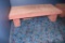 All to go - 7 wood framed carpeted waiting benches - Assorted sizes & color