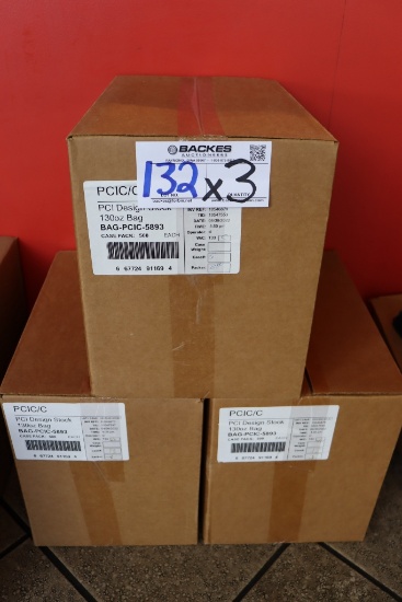 Times 3 - Boxes of 130 oz. Popcorn bags